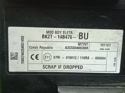 Second-hand car spare part fuse box unit for ford transit custom v362 autobús (f3) 2.2 tdci oem iam references bk2t14b476  