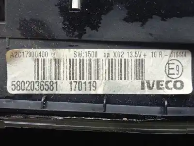 Автозапчасти б/у приборная доска за iveco daily vi furgón 33s16, 35s16, 35c16, 40c16, 50c16 ссылки oem iam a2c17300400 -030573 - 5802036581  