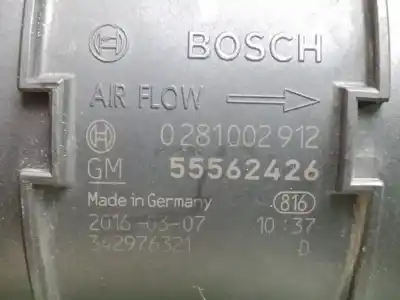 Автозапчастина б/у витратомір повітря для opel insignia a (g09) 1.6 cdti (68) посилання на oem iam 0281002912 - 55562426 - 342976321  