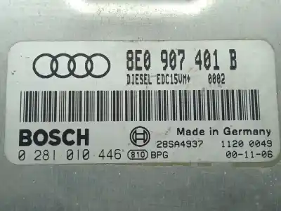 Second-hand car spare part ecu engine control for audi a4 b6 (8e2) 2.5 tdi quattro oem iam references 8e0907401b - 0281010446  