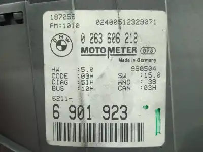 Second-hand car spare part dashboard for bmw 3 (e46) 320 d oem iam references 0263606218 - 6901923  