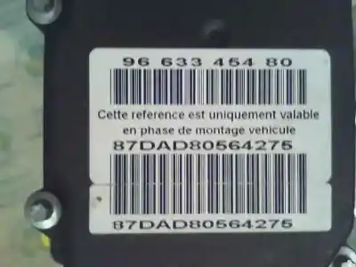 Pezzo di ricambio per auto di seconda mano abs per peugeot 307 break / sw (s1) 1.6 hdi riferimenti oem iam 0265800406  0265231508