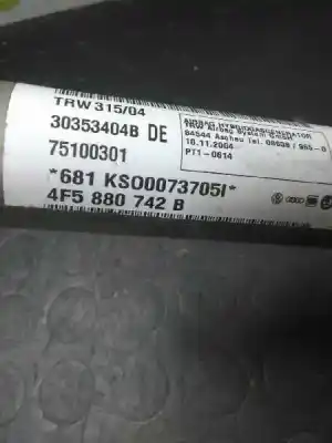 Автозапчастина б/у передня права подушка безпеки для audi a6 berlina (4f2) 2.0 tdi посилання на oem iam 4f5880742c 30353404b 4f5880742b