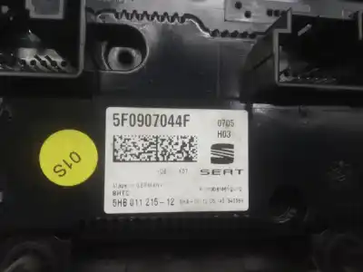 Peça sobressalente para automóvel em segunda mão comando de sofagem (chauffage / ar condicionado) por seat leon (5f1) 1.6 tdi referências oem iam 5f0907044f  5hb01121512