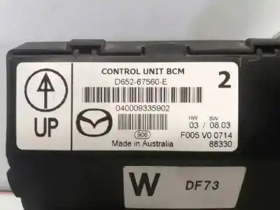 Second-hand car spare part ecu engine control for mazda 2 lim. (de) 1.5 sportive oem iam references f005v00714  
