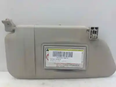 Peça sobressalente para automóvel em segunda mão para-sol direito por peugeot 1007 1.4 hdi referências oem iam 
