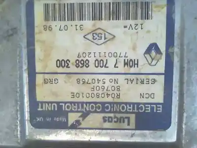 Second-hand car spare part power management control unit for renault kangoo (f/kc0) 1.9 diesel 54 cv / 40 kw oem iam references 7700858300  