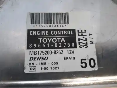 Second-hand car spare part ecu engine control for toyota corolla (e12) 1.6 16v oem iam references mb1752008262  8966102750