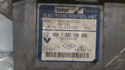 Автозапчасти б/у проверьте блок управления за renault kangoo (f/kc0) alize 75 cv / 55 kw ссылки oem iam 7700111206  7700104956