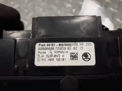 Pièce détachée automobile d'occasion commande de chauffage / climatisation pour skoda rapid active références oem iam 5ja820045a  