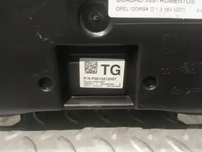 Peça sobressalente para automóvel em segunda mão quadrante por opel corsa d 1.3 16v cdti referências oem iam p0013312037 1960312 ns7520383