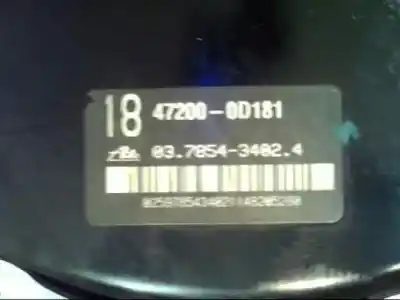 Peça sobressalente para automóvel em segunda mão servo freio por toyota yaris active referências oem iam   