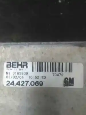 Peça sobressalente para automóvel em segunda mão intercooler por opel combo familiar referências oem iam 24427069  