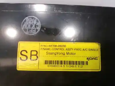 Автозапчасти б/у климат-контроль за ssangyong rexton 2.7 turbodiesel cat ссылки oem iam 6870008030  