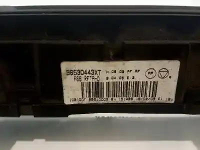 Peça sobressalente para automóvel em segunda mão comando de sofagem (chauffage / ar condicionado) por citroen c3 1.4 hdi exclusive referências oem iam 96530443xt  