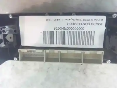 Peça sobressalente para automóvel em segunda mão comando de sofagem (chauffage / ar condicionado) por skoda superb (3u4) elegance referências oem iam   