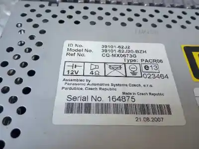 Автозапчастина б/у аудіо система / радіо cd для suzuki swift berlina (mz) glx посилання на oem iam 3910162j20bzh  