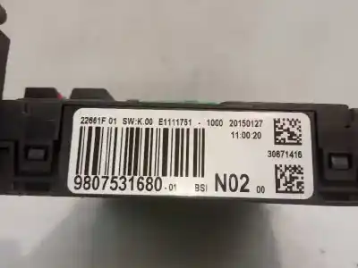 Second-hand car spare part fuse box unit for citroen c4 cactus feel oem iam references 9671941780  e1111751