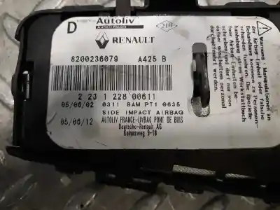 Автозапчасти б/у правая боковая подушка безопасности за renault laguna ii (bg0) 1.9 dci diesel ссылки oem iam 8200236079  