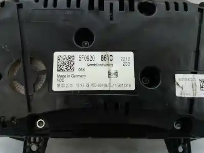 Автозапчастина б/у панель інструментів для seat leon (5f1) reference посилання на oem iam 5f0920861c  02419031455011318
