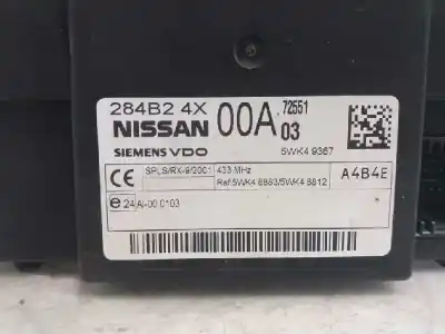 Second-hand car spare part ecu engine control for nissan pathfinder (r51) 2.5 dci xe oem iam references 284b2ax00a 5wk48812 5wk48883