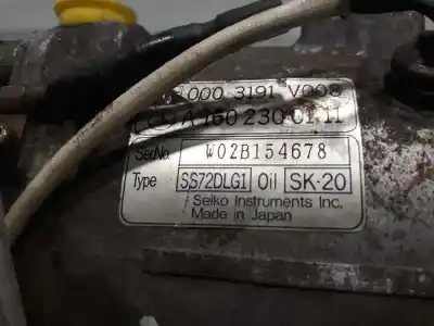 Second-hand car spare part air conditioning compressor for smart coupe pure oem iam references 0003191v008 ss72dlg1 a1602300111