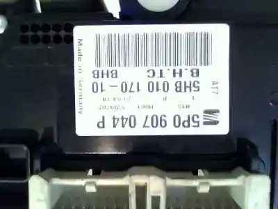 Peça sobressalente para automóvel em segunda mão comando de sofagem (chauffage / ar condicionado) por seat leon (1p1) reference referências oem iam 5p0907044p  