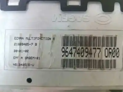 Peça sobressalente para automóvel em segunda mão display gps / multimídia por citroen c3 1.4 referências oem iam 9647409477or00  