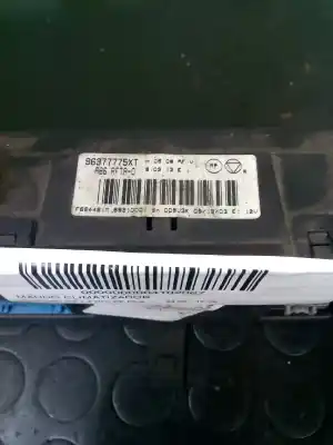 Peça sobressalente para automóvel em segunda mão comando de sofagem (chauffage / ar condicionado) por citroen c3 1.4 hdi exclusive referências oem iam 96377775xt  