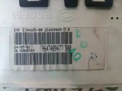 Second-hand car spare part multifunction display for citroen c3 1.4 hdi exclusive oem iam references 9647409477b00  