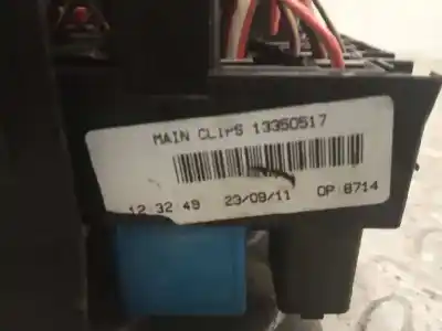 Second-hand car spare part fuse box unit for opel corsa d essentia oem iam references 93189297  