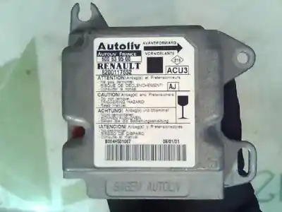 Second-hand car spare part airbag control unit for renault megane i scenic (ja0) 1.9 turbodiesel oem iam references 8200117652
