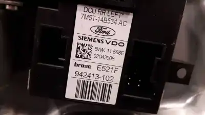 Second-hand car spare part rear left window regulator for ford c-max (cb3) 2.0 tdci cat oem iam references 7m5t14b534ac 942413102 5wk11588e