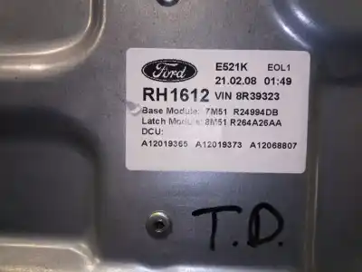 Автозапчасти б/у задний правый стеклорегулятор за ford c-max (cb3) 2.0 tdci cat ссылки oem iam 7m5t14b534cc 942414102 5wk11598e