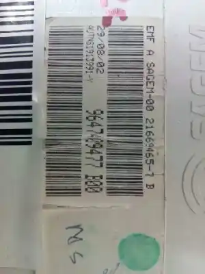 Second-hand car spare part multifunction display for citroen c3 1.4 oem iam references 9647409477b00  