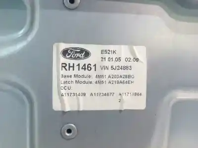 Peça sobressalente para automóvel em segunda mão elevador de vidros dianteiro direito por ford focus berlina (cap) trend referências oem iam rh1461 4m51a219a64eh 4m51a203a28bg