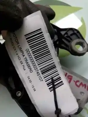 Peça sobressalente para automóvel em segunda mão motor do limpador traseiro por citroen c3 1.4 hdi exclusive referências oem iam 9637158780  