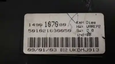 Peça sobressalente para automóvel em segunda mão quadrante por citroen c8 2.0 hdi cat (rhz / dw10ated) referências oem iam 1490107080  501021630050