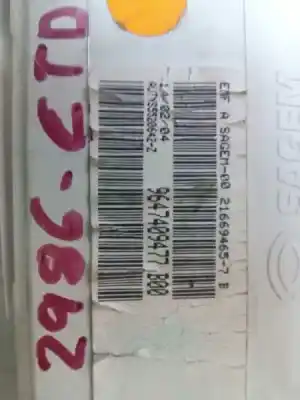 Second-hand car spare part multifunction display for citroen c3 1.4 hdi exclusive oem iam references 9647409477b00  