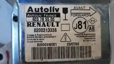 Автозапчасти б/у блок управления подушками безопасности за renault espace iv (jk0) grand espace expression ссылки oem iam 8200313338  603785500