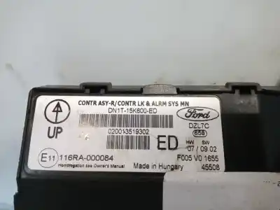 Автозапчастина б/у ебу контролер двигуна для ford fiesta vi (cb1, ccn) 1.5 tdci посилання на oem iam dn1t15k600ed