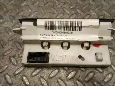 Second-hand car spare part multifunction display for citroen c3 1.4 hdi exclusive oem iam references 9647409477  216694657b