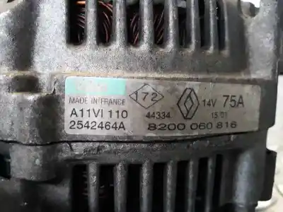 Автозапчастина б/у генератор для renault clio ii fase ii (b/cb0) d4f посилання на oem iam 8200060816 2542464a a11vi110