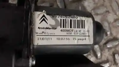 Автозапчастина б/у регулятор переднього правого скла для citroen c4 picasso i monospace (ud_) 1.6 hdi 110 посилання на oem iam 9674032680  400962f
