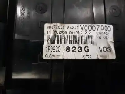 Peça sobressalente para automóvel em segunda mão quadrante por seat leon (1p1) 1.9 tdi referências oem iam 1p0920823g  110080280027