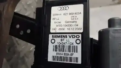 Автозапчасти б/у регулятор стекла переднего правого за audi a2 (8z) 1.6 fsi ссылки oem iam 8z0837462b 5wk48054bf 8z1959802a