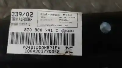 Автозапчасти б/у подушка безопасности передняя левая шторка безопасности за audi a2 (8z) 1.6 fsi ссылки oem iam 8z0880741c  30005194e