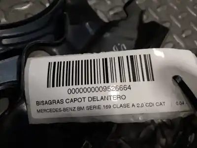 Second-hand car spare part bonnet hinge for mercedes-benz clase a (w169) 2.0 cdi cat oem iam references 