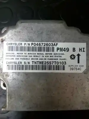 Second-hand car spare part airbag kit for dodge caliber 2.0 16v crd cat oem iam references   