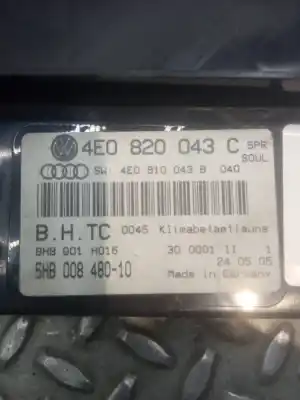 Автозапчастина б/у клімат-контроль для audi a8 (4e2) 4.0 v8 32v tdi biturbo cat (ase) посилання на oem iam 4e0820043  